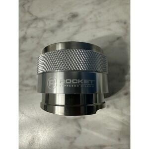 Rocket Espresso coffee tamper and leveller - 2 in 1 - 58mm - silver